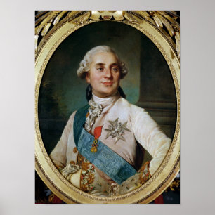 Portrait Medallion von Louis XVI 1775 Poster