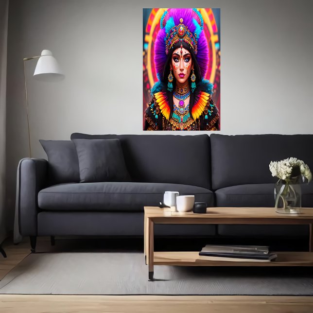 Portrait: Mictēcacihuātl a Aztec Goddess | Art der Poster (Von Creator hochgeladen)