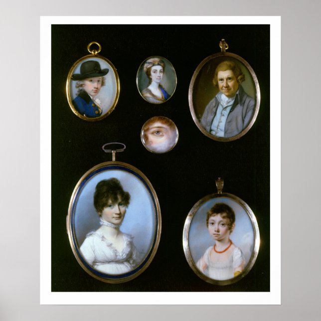 Portrait Miniaturen von LtoR und TtoB: Sir Thoma Poster (Vorne)