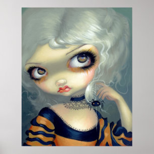 Portrait mit einem Spiderling ART PRINT gothic Rok Poster