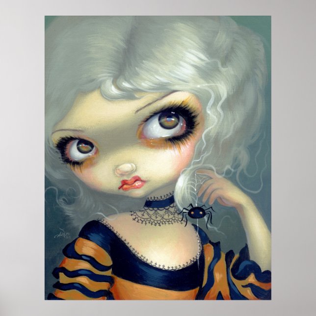 Portrait mit einem Spiderling ART PRINT gothic Rok Poster (Vorne)