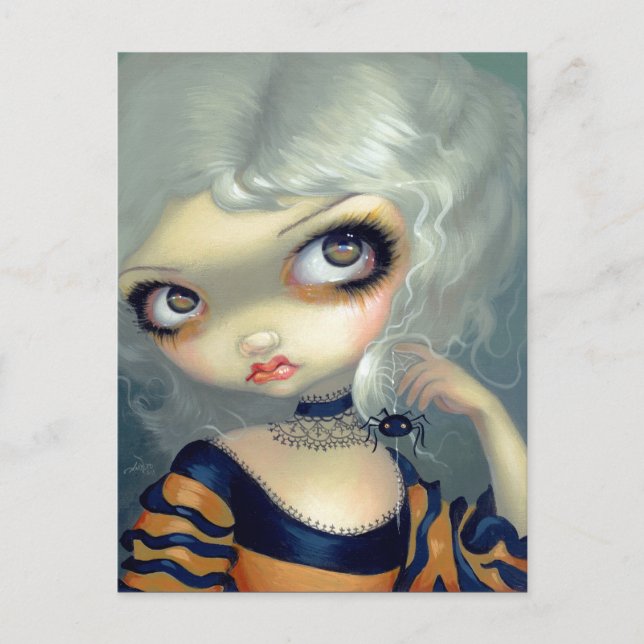 "Portrait mit Spiderling" Postkarte (Vorderseite)