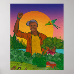 Portrait: Moses Momanyi, Dawn2Dusk Farm & Kilimo M Poster