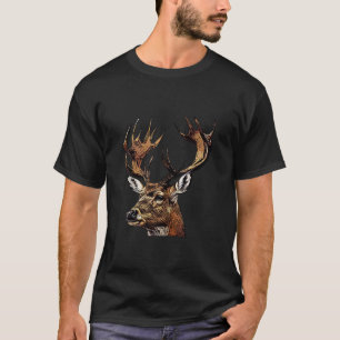 Portrait Motif Hunter Wildlife T-Shirt