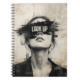 Portrait - NACH OBEN | Notebook-Journal Notizblock