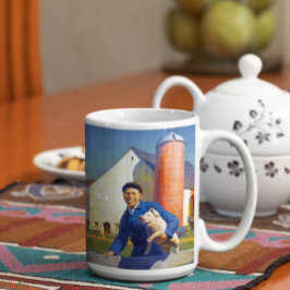 Portrait of A Bauer N C Wyeth Americana Art 15oz Kaffeetasse