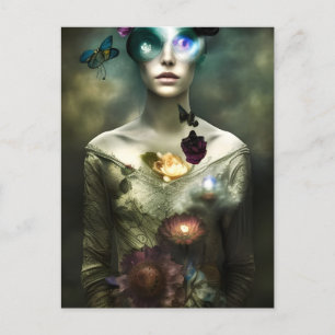 "Portrait of A Dreamer" Fantasy AI Art Postcard Postkarte