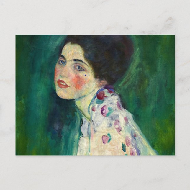 Portrait of a Lady, 1916-1917 by Gustav Klimt Postkarte (Vorderseite)