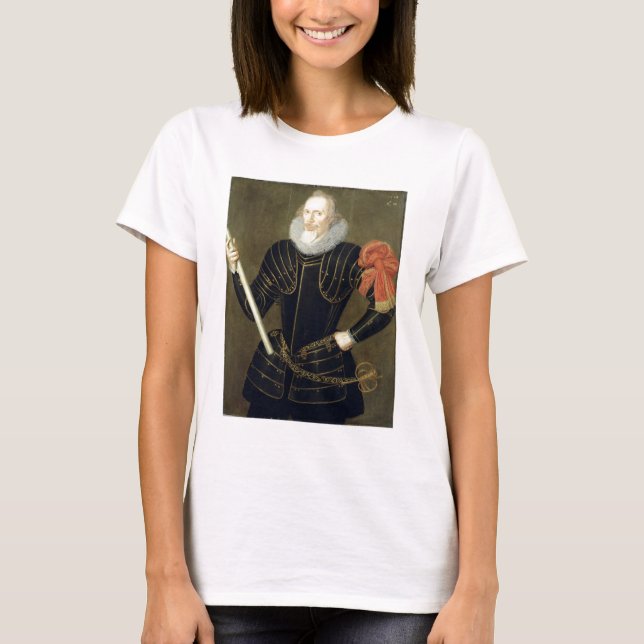 Portrait of a Man, 1593 (Öl auf Tafel) T-Shirt (Vorderseite)