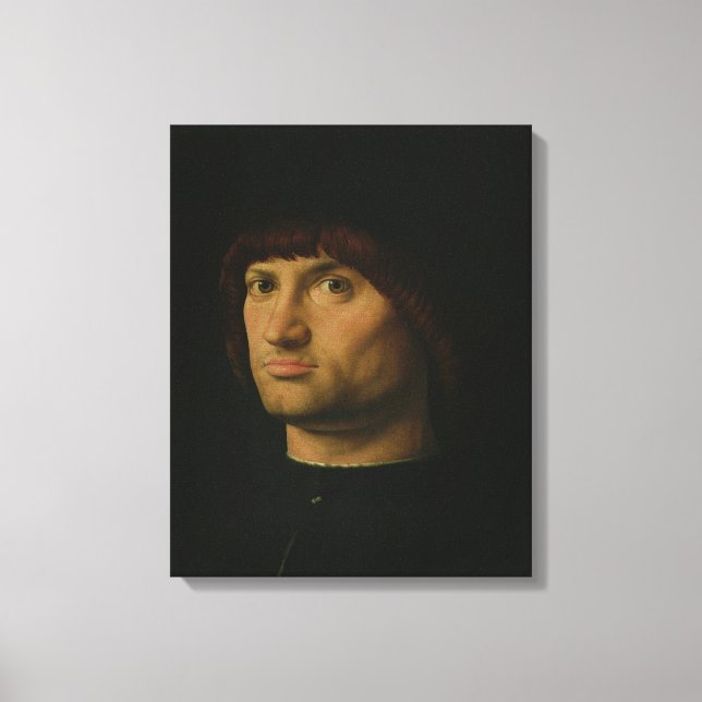 Portrait of a Man, oder The Condottiere, 1475 (Öl Leinwanddruck (Vorderseite)