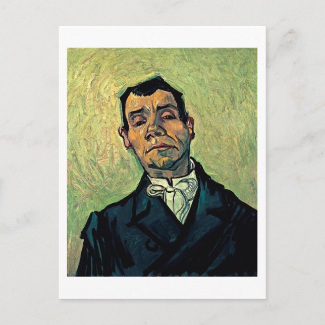 Portrait of a Man, Van Gogh Fine Art Malerei Postkarte (Vorderseite)