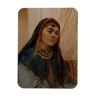 Portrait of a Middle Eastern Girl, c.1859 (Öl auf Magnet