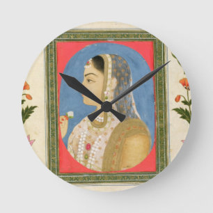 Portrait of a noble lady, from the Small Clive Alb Runde Wanduhr