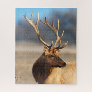 Portrait of a Stunning Bull Elk Puzzle