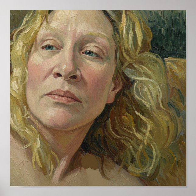 Portrait of a Woman After Van Gogh Poster (Vorne)