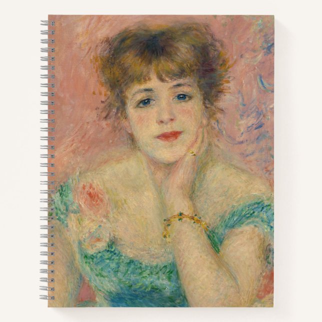 Portrait of Actress Jeanne Samary, Auguste Renoir Notizbuch (Vorderseite)