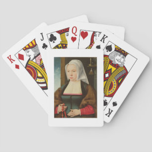 Portrait of an Unknown Lady, 1527 (oil on panel) Spielkarten