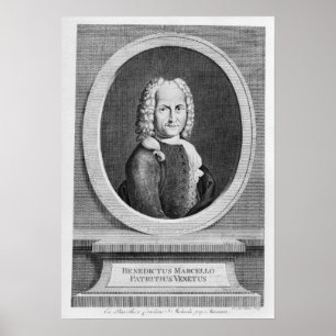 Portrait of Benedetto Marcello Poster