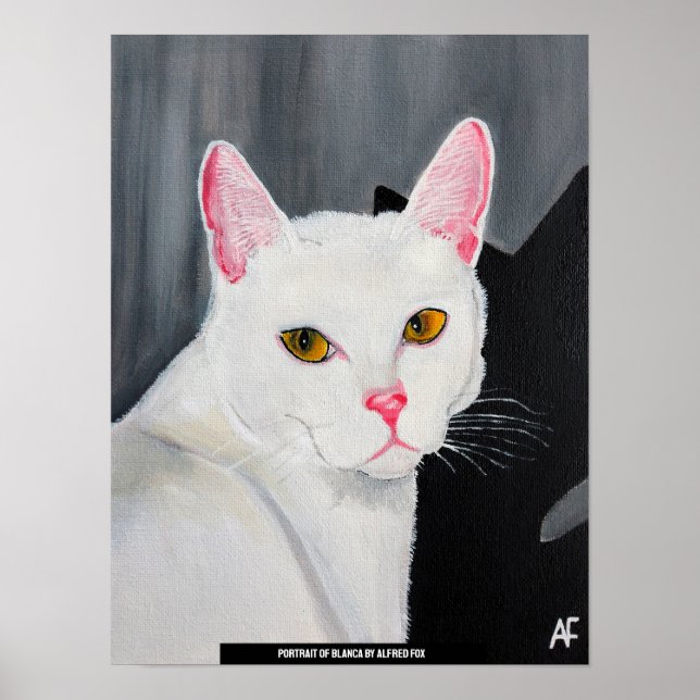 Portrait of Blanca Painting by Alfred Fox Poster (Vorne)