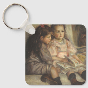 Portrait of Caillebotte Children by Pierre Renoir Schlüsselanhänger