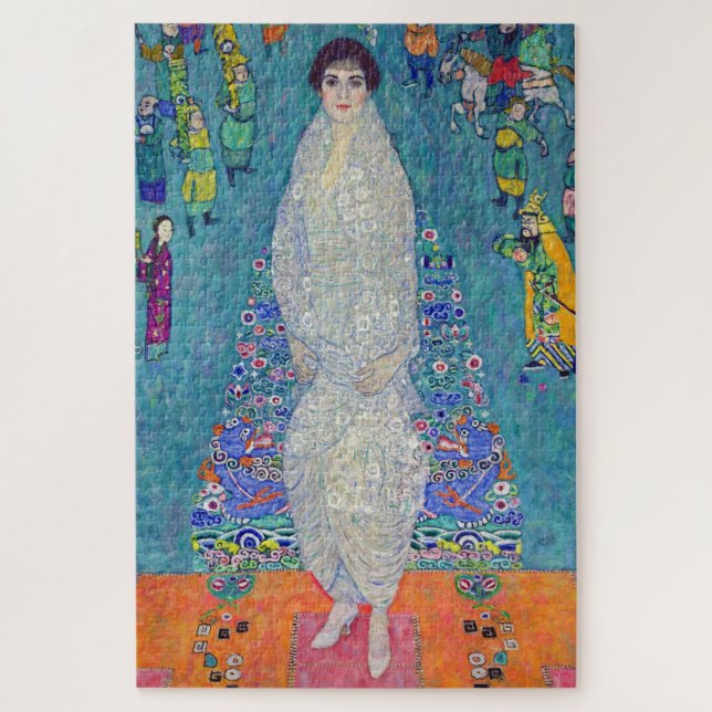 Portrait of Elisabeth Lederer, Gustav Klimt Puzzle (Vertikal)