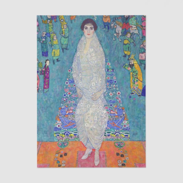 Portrait of Elisabeth Lederer, Gustav Klimt Seidenpapier (Vorderseite)