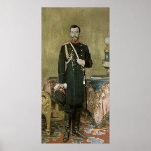 Portrait of Emperor Nicholas II 1895 Poster