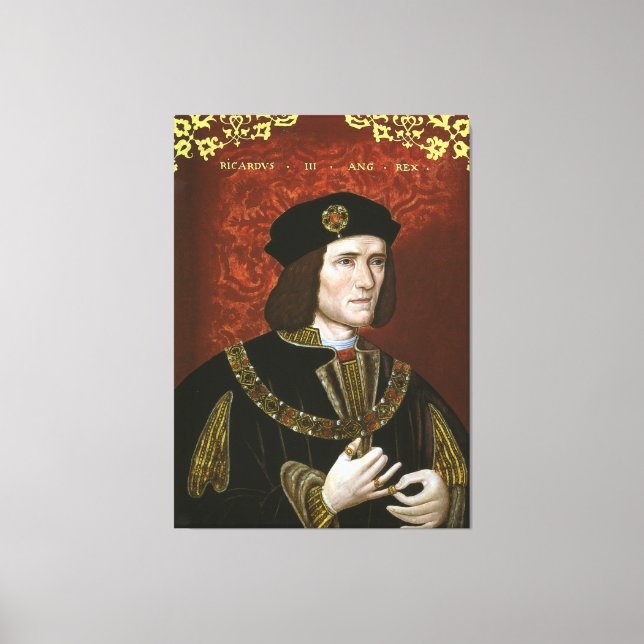 Portrait of English King Richard III Leinwanddruck (Vorderseite)