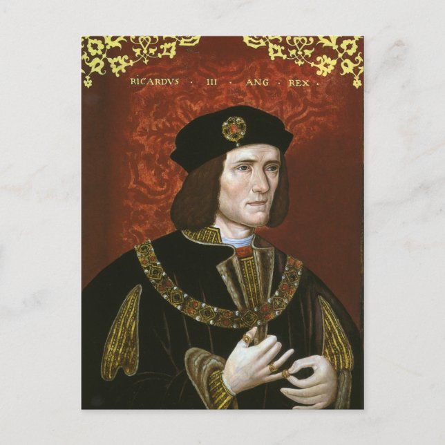 Portrait of English King Richard III Postkarte (Vorderseite)