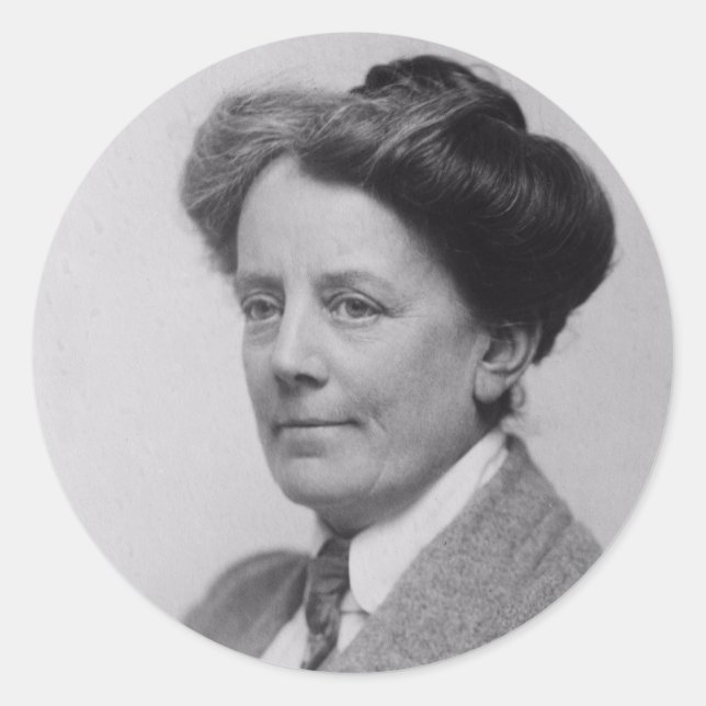 Portrait of Ethel Smyth (1922) Classic Round Stick Runder Aufkleber (Vorderseite)