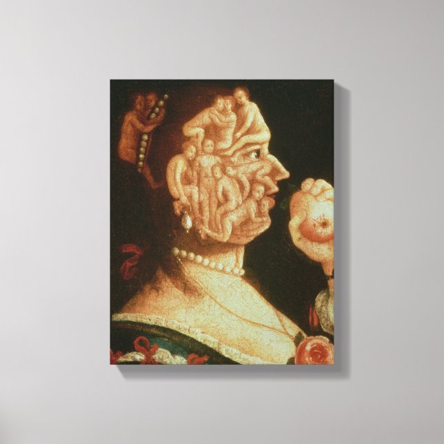 Portrait of Eve (Öl) Leinwanddruck (Vorderseite)