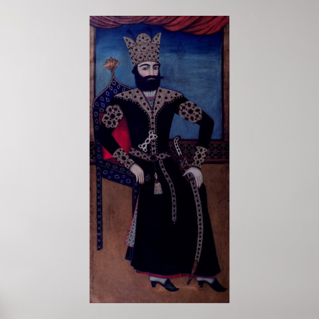 Portrait of Fath-Ali, Shah of Iran, Poster (Vorne)