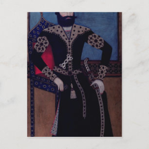 Portrait of Fath-Ali, Shah of Iran, Postkarte