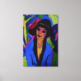 "Portrait of Gerda" Masterpiece c1914 Leinwanddruck