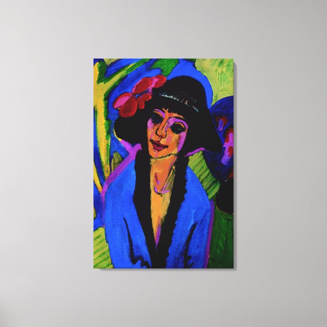 "Portrait of Gerda" Masterpiece c1914 Leinwanddruck (Vorderseite)