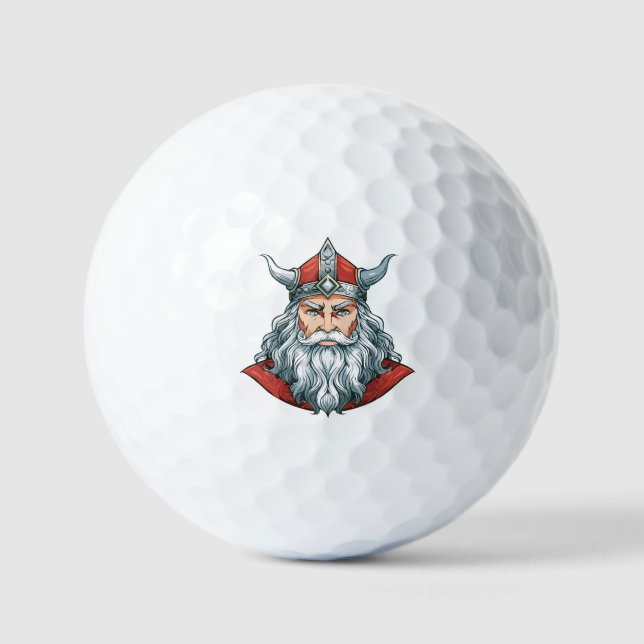 Portrait of God Odin Golfball (Vorderseite)