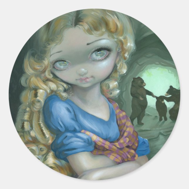 "Portrait of Goldilocks" Stickers (Vorderseite)