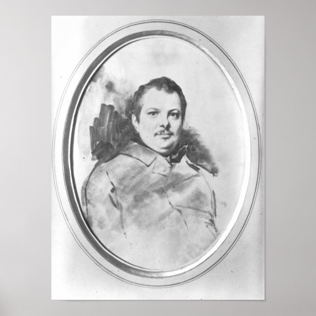 Portrait of Honore de Balzac c.1820 Poster (Vorne)