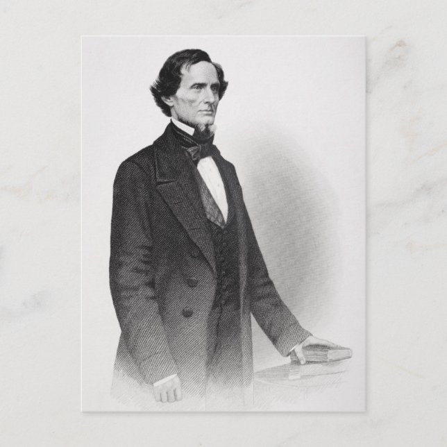 Portrait of Jefferson Davis Postkarte (Vorderseite)