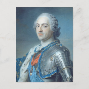 Portrait of King Louis XV  1748 Postkarte