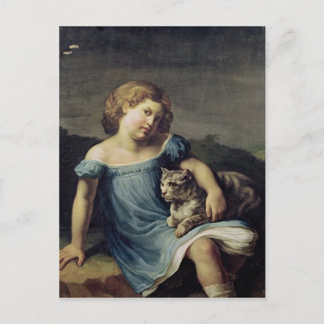 Portrait of Louise Vernet as a Child, 1818-19 Postkarte (Vorderseite)