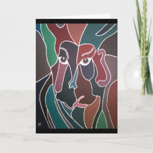 Portrait of Man Painting von Alfred Fox Karte