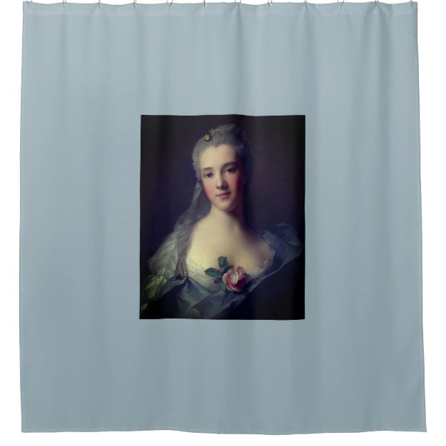 Portrait of Manon Balletti – Jean-Marc Nattier Duschvorhang (Vorderseite)