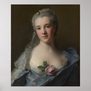 Portrait of Manon Balletti – Jean-Marc Nattier Poster