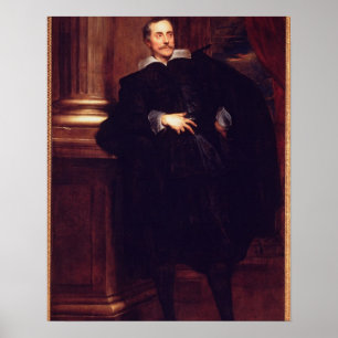 Portrait of Marcello Durazzo (oil on canvas) Poster