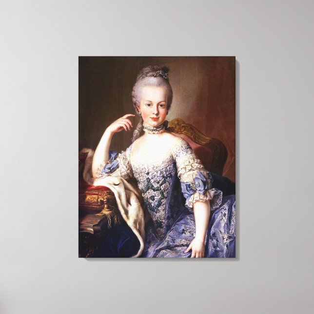 Portrait of Marie Antoinette – Martin van Meytens Leinwanddruck (Vorderseite)