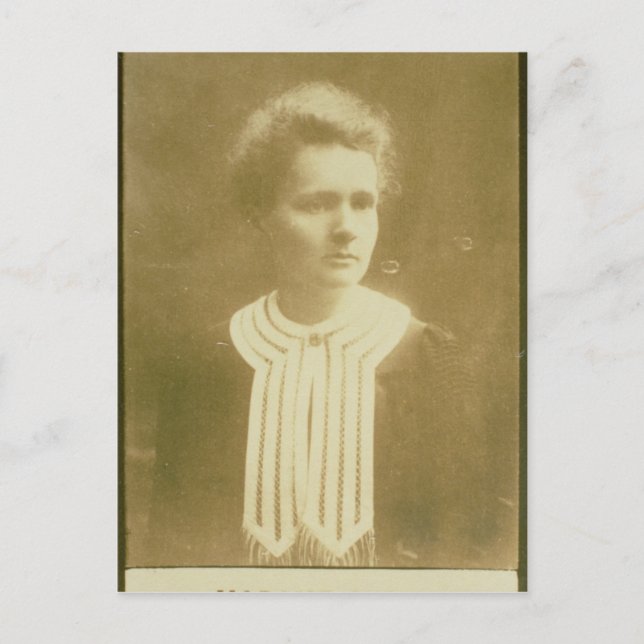 Portrait of Marie Curie Postkarte (Vorderseite)