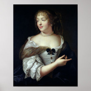 Portrait of Marie de Rabutin-Chantal Poster