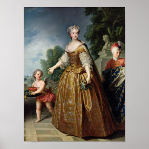 Portrait of Marie Leczinska  after 1725 Poster
