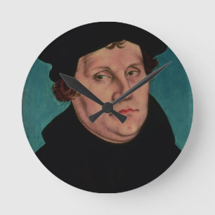 Portrait of Martin Luther, 1529 Runde Wanduhr